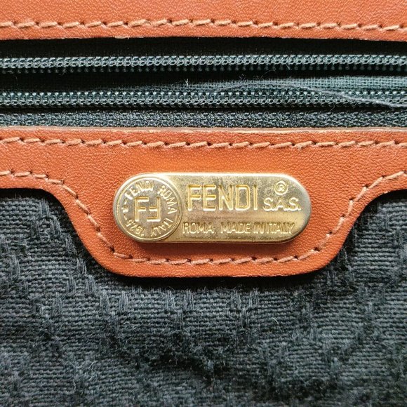 Fendi Boston Bag Brown PVC 3214670 - Picture 7 of 9